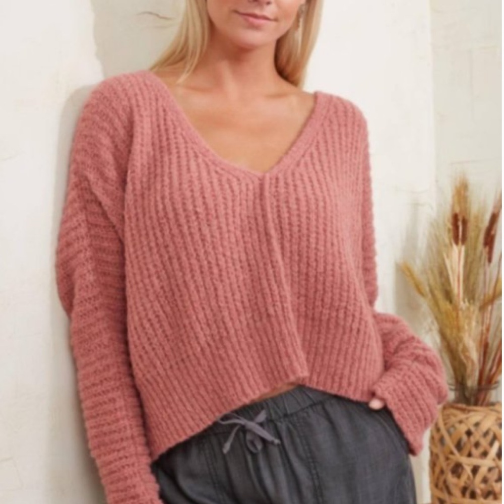 Free People Moonbeam V-neck sweater